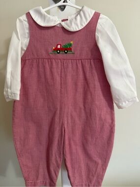 New Petit Ami Christmas Romper